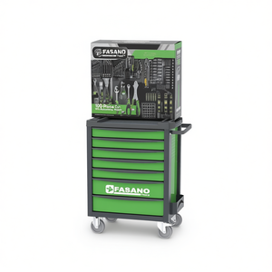 Fasano <b>Tools</b> 100-Piece <b>Mechanics</b> <b>Tool</b> <b>Set</b> With Rolling Cart For Automotive Repair - Product Image 2