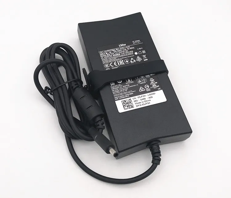 Carregador de energia para notebook 19.5a 6.7a 130w, adaptador de laptop ac para dell 332-1829 da130pm130