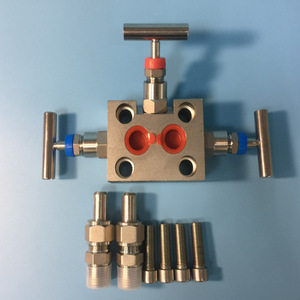 Collecteur à trois vannes en acier inoxydable SF-2B pour applications de dosage, contrôle d'impulsion à double action - Product Image 4