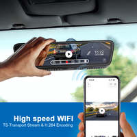 Caméra de rétroviseur à succès avec dashcam LVDS, streaming HD 2K, caméra de recul 2K et caméra avant 1080P pour voiture (DVR)