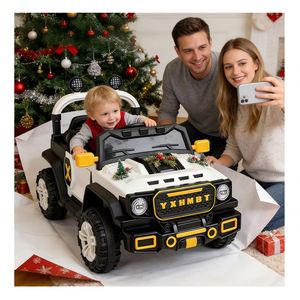 Auto Eléctrico para Niños con Doble Motor 390, 12V7Ah, Bluetooth, Aplicación, Panel de Control, Doble Puerta, Función de Balanceo, USB, Música, Luces Intermitentes - Product Image 4