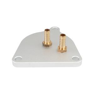 Conector para Cambio de Fluido de Transmisión, Placa de Aluminio con Accesorios de Latón de 9.7x10.3cm para Uso General - Product Image 2