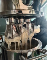 Mélangeur planétaire double pour le mélange de pâtes et de mastics dentaires, équipement automatique de dispersion à haute/basse vitesse