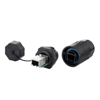 Conector de Red RJ45 Macho Original Cnlinko, Impermeable IP68, con Contactos de Cobre para Aplicaciones de Energía - RJ45