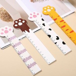 Regla de Madera con Diseño de Pata de Gato, 30 cm, Recta, para Medir, Dibujar, Marcar Páginas, Manualidades, Regalo - Product Image 1