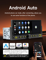Autoradio Android BQCC Single Din 6.86" OEM CarPlay GPS WIFI RDS Carplay pour Honda/Nissan/Ford/Mazda/Hyundai/VW/KIA