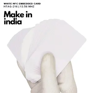 บัตรพีวีซีเปล่าเคลือบด้านสีขาว พร้อมชิป NFC ในตัว - Product Image 4