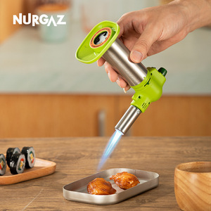 NURGAZ Torche de cuisine portative verte, allumeur au butane pour sushi, grillades et pâtisserie - Product Image 3