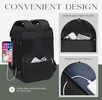 Sacs de cabine Ryanair sous le siège 40x20x30cm Sac à dos de voyage 20L Sac à dos pour ordinateur portable Sac à dos imperméable et durable Unisexe