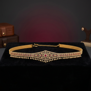 Ceinture en zircon pour femme 184398 – Bijou élégant de style géométrique inspiré des soirées, avec technologie d'incrustation à griffes - Product Image 3