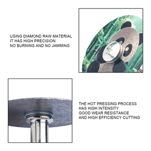 Livraison rapide, lame de coupe diamantée super fine, mini lame de scie diamantée de 45 mm avec tige ronde pour la porcelaine et le grès - Product Image 2