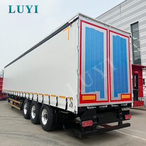 LUYI 3 Axles Box Structure Curtain Semi Trailer 45ft 53ft <strong>Side</strong> <strong>Open</strong> <strong>Container</strong> <strong>Side</strong> Curtain Semi Trailer - Product Image 3