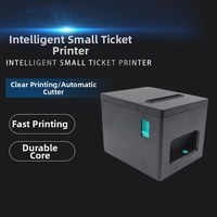 Printer Resi Thermal Langsung OEM 3-inci 80mm Pemotong Otomatis Antarmuka USB POS 203dpi Garansi 1 Tahun Stok SDK ESC/POS
