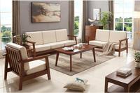 Canapé en bois massif de style nordique de haute qualité
