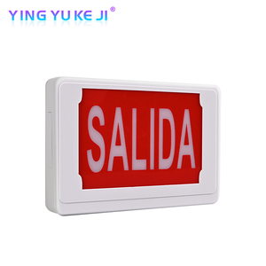 Özelleştirilebilir <span class=keywords><strong>3W</strong></span> ABS muhafazası <span class=keywords><strong>LED</strong></span> çıkış işareti ışık kırmızı/yeşil <span class=keywords><strong>LED</strong></span> ile 180 Min lityum yedekleme