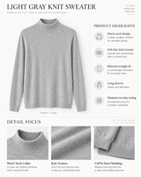Pull en laine et nylon à col roulé pour femme, couleur unie, coupe régulière, manches longues, tricot d'automne