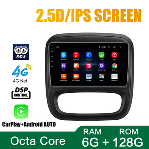 Radio de coche para <span class=keywords><strong>Renault</strong></span> <span class=keywords><strong>Trafic</strong></span> 2015 2Din Android Octa Core coche estéreo DVD navegación GPS reproductor <span class=keywords><strong>Multimedia</strong></span> Android Auto Carplay - Product Image 5