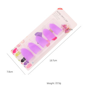 Clip en silicone pour dissolvant de vernis à ongles, avec couvercle en feuille d'aluminium, pour trempage et retrait de gel en salon de manucure, outil à ongles réutilisable - Product Image 5