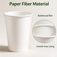 Gobelets en papier jetables blancs, gobelets multi-empilables en vrac pour café, jus, eau, bureau, fête, restaurant et usage quotidien