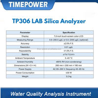 Analizador de Sílice de Mesa TIMEPOWER TP306 para Uso en Laboratorio, Medición del Contenido de Sílice Soluble 0.0-200.0 Ug/L 1% F.S. Precisión