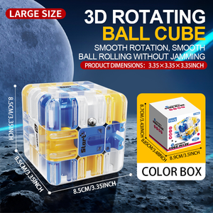 <span class=keywords><strong>Cubo</strong></span> Labirinto 3D con Sfera Rotolante - <span class=keywords><strong>Cubo</strong></span> Educativo per Bambini, Gioco per Migliorare il Pensiero Logico e Alleviare lo Stress - Product Image 5