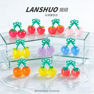 Lanshuo Resin Cherry Jewelry <b>DIY</b> <b>Kit</b> Lifelike Simulation Art Collectible Decorations - Product Image 1