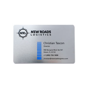 นามบัตรโลหะสีดำสุดหรู พร้อมบริการสลักลายด้วยเลเซอร์ UV แบบกำหนดเอง ปั๊มฟอยล์สีทอง/สีเงิน - Product Image 2