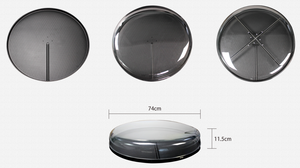 Ventilateur LED <span class=keywords><strong>transparent</strong></span> holographique 3D haute résolution 65cm de taille exposition intérieure d'affichage publicitaire - Product Image 3