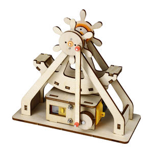 Matériel de bricolage en bois pour bateau pirate, matériel d'artisanat, expérience scientifique, puzzle, outil pédagogique pour les élèves du primaire - Product Image 1