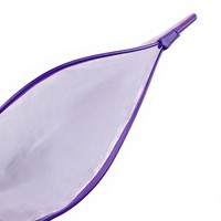 Sac à bulles en PVC avec fermeture éclair, transparent, résistant à l'humidité et à la pression, peut être imprimé avec un logo en différentes couleurs