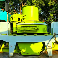 Concasseur à impact vertical d'occasion 9532 VSI, machine de fabrication de sable 2160KW, avec couvercle hydraulique, pour ligne de production d'agrégats et de galets