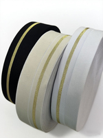 Nylon Spandex Or Filigrane Bande Élastique DIY Vêtements Accessoires avec Chevrons Style pour Textiles de Maison Sacs Chaussures