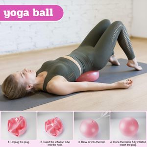 Ensemble de fitness pour la maison avec logo personnalisé, ballon de yoga, bande de résistance, cercle de Pilates, chaussettes de yoga, accessoires de fitness - Product Image 6