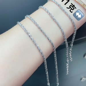 Bracelet en platine Xinfly, tendance et très demandé, en PT950 pur, pour femme, classique, à porter au quotidien, bijou chaîne, bracelet personnalisé. - Product Image 4