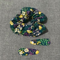 Scrunchie Bunga untuk Anak Perempuan, Scrunchie Lucu dengan Pola Bunga
