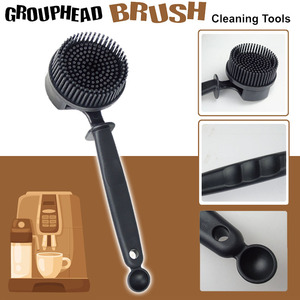 Brosse de nettoyage pour groupe de machine à café en silicone, manche long, tête remplaçable, pour 51 et 58 mm, compatible Shopify Dropshipping - Product Image 4