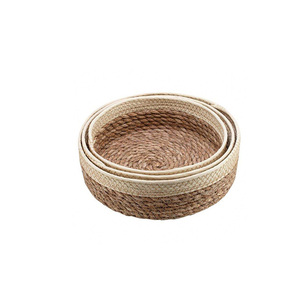 Couverture de panier de rangement multifonctionnelle en algues tressées, écologique et faite à la main, idéale pour doublure de petits paniers de fleurs ou cadeaux de bureau - Product Image 2