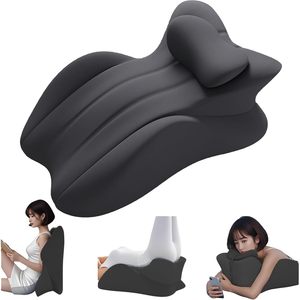 U Shape Memory Foam Pillow Ergonomic Lumbar Neck Support For Reading Bed Rest Sleeping With Phone - Product Image 1