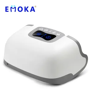 Emoka patent heat two knees massager pain relief arthrit wram electric vibrating infrared air compress knee massage