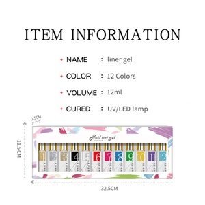 JTING Gel Liner Populaire 12 Couleurs 36 Couleurs Collection Gel Peinture Ongles OEM Conception Gratuite Marque Privée et Échantillon Gratuit - Product Image 4