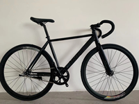 Vélo de course urbain 700C à vitesse unique, vélo à pignon fixe, cadre en acier, guidon en drop bar, vélo de route avec frein à pignon fixe