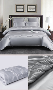 Chăn satin sang trọng với vỏ gối satin, Chăn nhẹ cho tất cả các mùa - Product Image 6