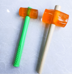 <span class=keywords><strong>Maillet</strong></span> rond en <span class=keywords><strong>caoutchouc</strong></span> avec manche en plastique vert transparent <span class=keywords><strong>de</strong></span> 50/55/60/65 mm - Product Image 3