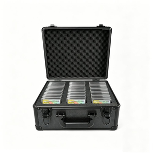 Boîte de rangement durable en aluminium pour cartes gradées, étui à 3 rangées pour cartes à collectionner <span class=keywords><strong>PSA</strong></span> BGS, étui d'exposition personnalisé pour cartes gradées - Product Image 1