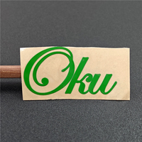 Étiquettes d'emballage personnalisées BOTU avec logo 3D en relief métallique, imperméables, vertes, fines, en métal, autocollant en nickel pour boîte/artisanat/parfum