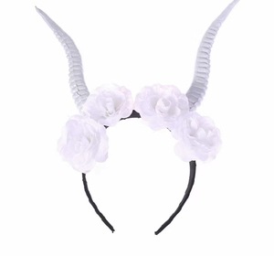 Decoraciones <span class=keywords><strong>de</strong></span> Halloween, diadema con cuerno grande <span class=keywords><strong>de</strong></span> buey, Rosa - Product Image 6