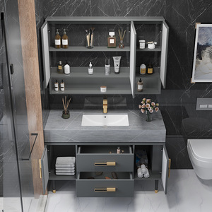 Premium High Performance Bathroom Vanity Cabinet With Basin Sink Modern Home Bathroom Furniture Made In China Factory Price - Product Image 3