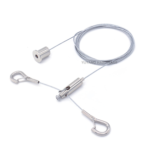 Kit <span class=keywords><strong>de</strong></span> <span class=keywords><strong>suspension</strong></span> pour luminaires, câble en acier réglable pour panneau lumineux LED - Product Image 1
