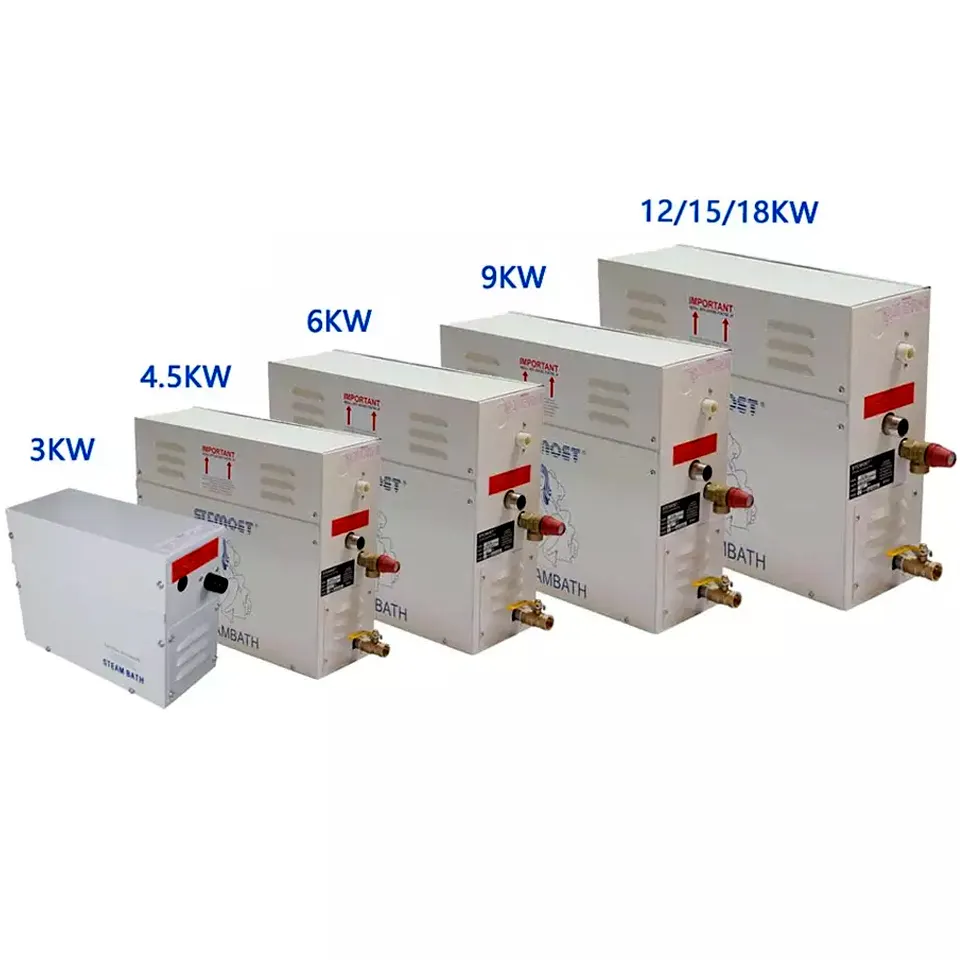 STCMOET-generador de vapor eléctrico para Sauna, máquina de baño de 12kw, Panel de Control Digital, generador de baño de vapor