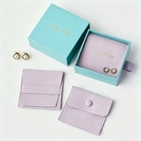 Coffret à bijoux vintage en papier turquoise de qualité supérieure, boîte d'emballage personnalisée avec logo, doublure en velours blanc pour bijoux de luxe